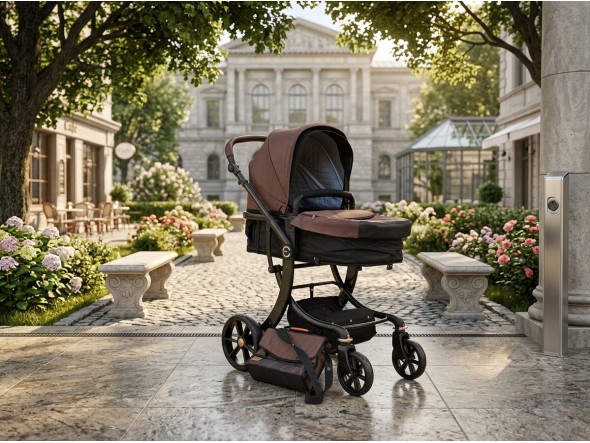 BABY STROLLER 1-19 BROWN