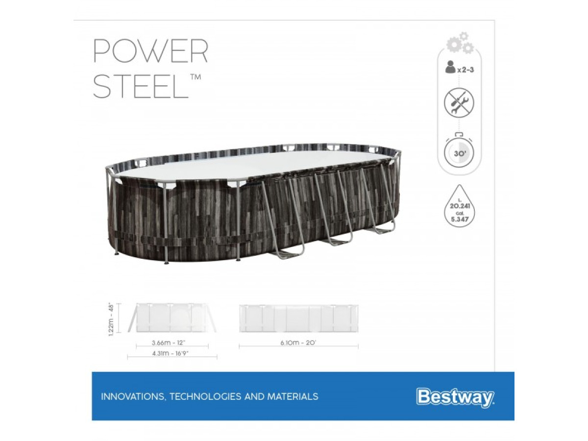 BESTWAY Power Steel 610х366х122սմ 