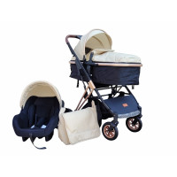 BABY STROLLER 1-30 BEIGE + BABY CAR SEAT