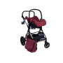 BABY STROLLER 1-11 RED + BABY CAR SEAT